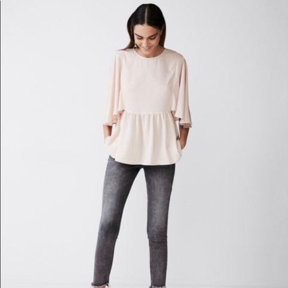 Blouse with Kimono Style Sleeves